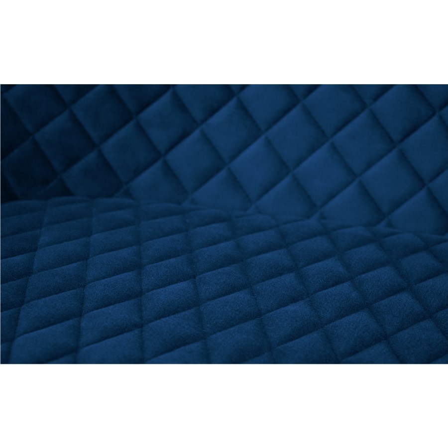 Julian Bowen Luxe High Back Dining Bench in Blue