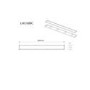 Chrome 600mm Linear Waste Cover - Lagoon