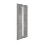 Internal Laminate White Grey Forli with Clear Glass - Pre-Finished, 1981 x 838 x 35 mm