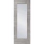 Internal Laminate White Grey Ravenna with Clear Glass - Pre-Finished, 2040 x 726 x 40 mm