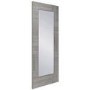 Internal Laminate White Grey Ravenna with Clear Glass - Pre-Finished, 2040 x 726 x 40 mm