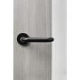 Internal Laminate White Grey Ravenna with Clear Glass - Pre-Finished, 2040 x 726 x 40 mm