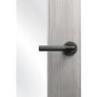 Internal Laminate White Grey Salerno with Clear Glass - Pre-Finished, 2040 x 826 x 40 mm