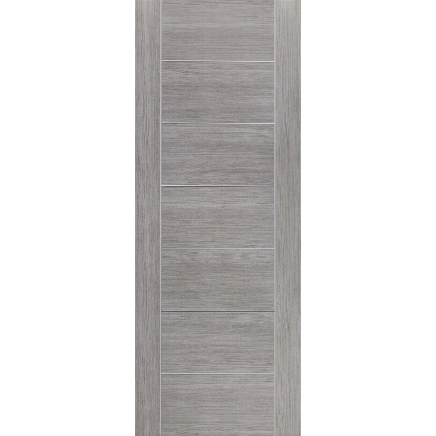 Xl Joinery Grey Internal Woodgrain Laminate Door - Pre-Finished - 1981 X 762 X 35Mm - Palermo