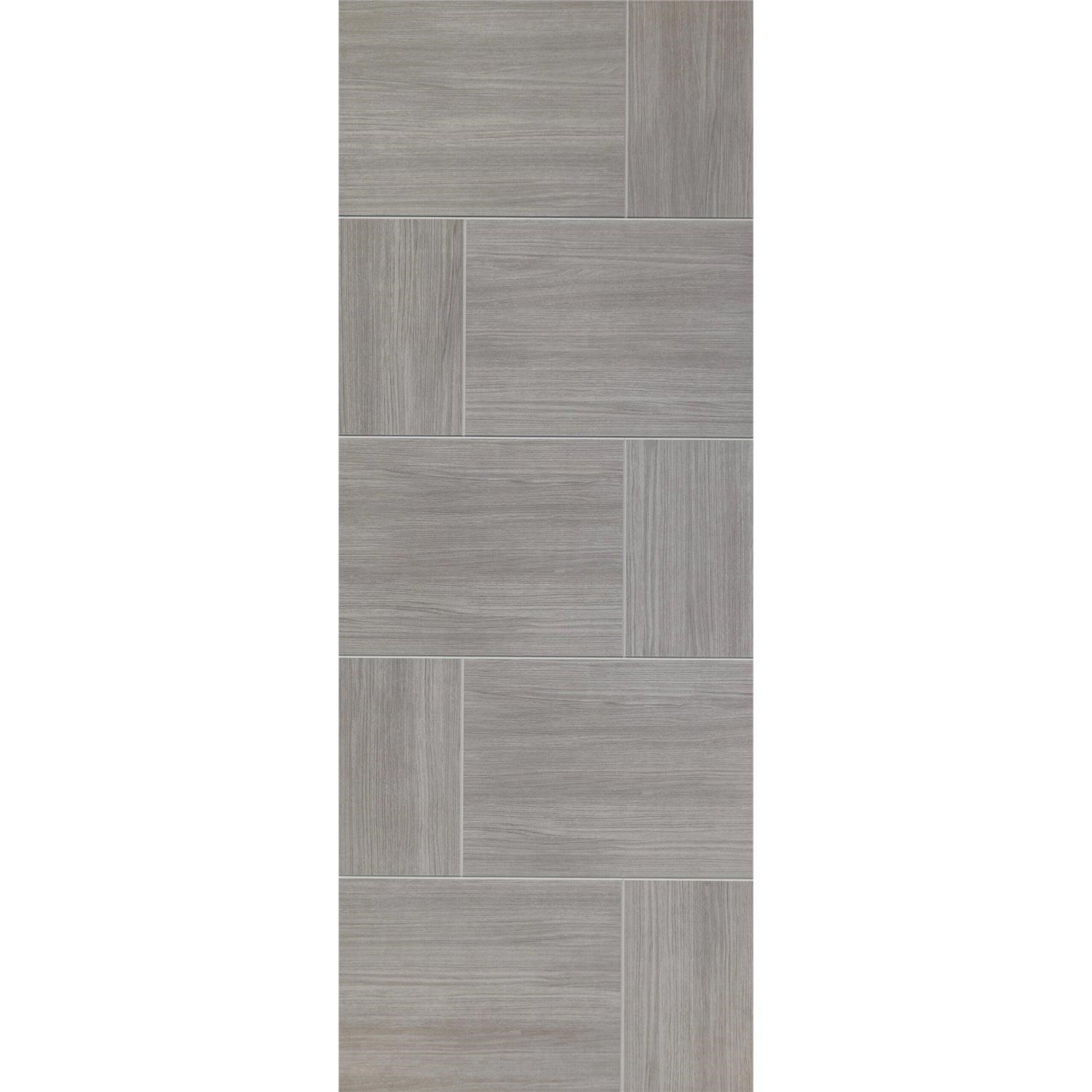 Xl Joinery Grey Internal Woodgrain Laminate Door - Pre-Finished - 1981 X 686 X 35Mm - Ravenna