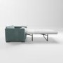 GRADE A2 - Mint Green Velvet Pull Out Sofa Bed - Seats 2 - Layton