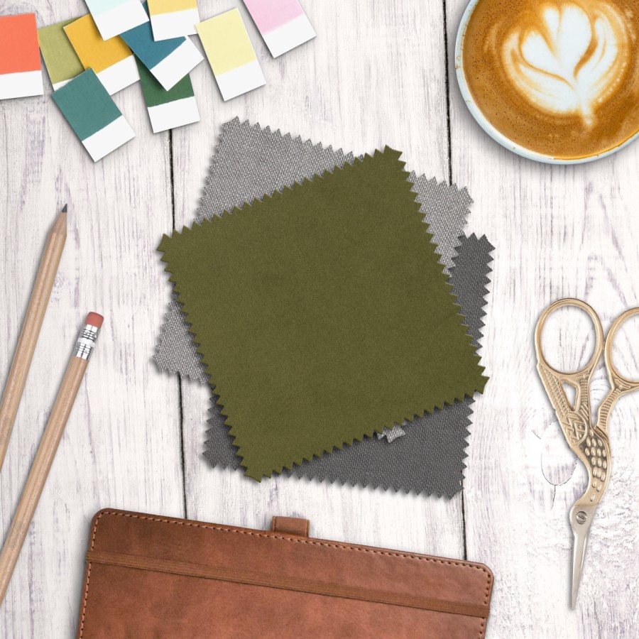 GRADE A2 - Olive Green 2 Seater Sofa Bed - Layton