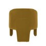 Mustard Velvet Curved Accent Chair - Lyanna