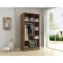 Birlea Furniture Lynx & 3 Door 2 Drawer Wardrobe With Mirror in black/walnut