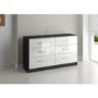 Birlea Furniture Lynx & 6 Drawer Chest in black/white