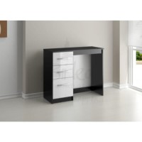 Birlea Furniture Lynx & 3 Drawer Dressing Table in black/white