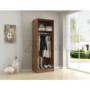 Birlea Furniture Lynx & 2 Door Wardrobe in walnut/white