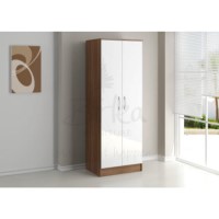 Birlea Furniture Lynx & 2 Door Wardrobe in walnut/white