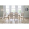 French Dining Set with 6 Chairs in Pale Oak &amp; Linen - Lyon Julain Bowen