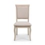 French Dining Set with 6 Chairs in Pale Oak & Linen - Lyon Julain Bowen
