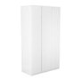 Tall White High Gloss 3 Door Triple Wardrobe - Lyra