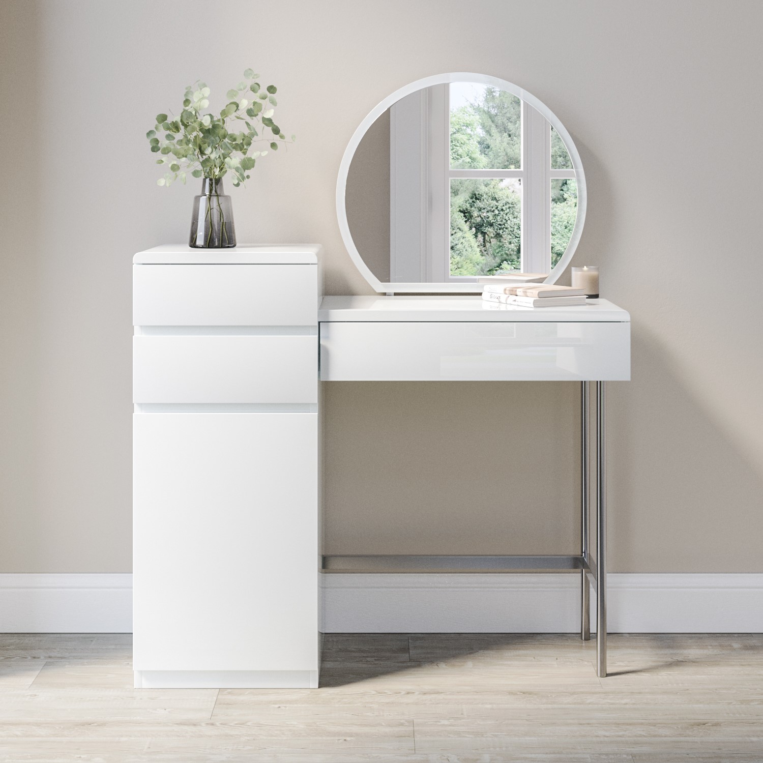 White Dressing Table Dressing NEW Desk White Dressing Table Mirror W/