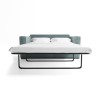 Mint Green Velvet Pull Out Sofa Bed - Seats 2 - Layton