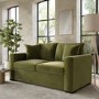 ALMOST PERFECT - Olive Green Velvet Pull Out Sofa Bed - Seats 2 - Layton