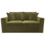 GRADE A1 - Olive Green 2 Seater Sofa Bed - Layton