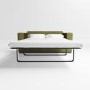 GRADE A2 - Olive Green 2 Seater Sofa Bed - Layton