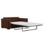 2 Seater Pull-Out Sofa  Bed in Deep Rust Chenille - Layton