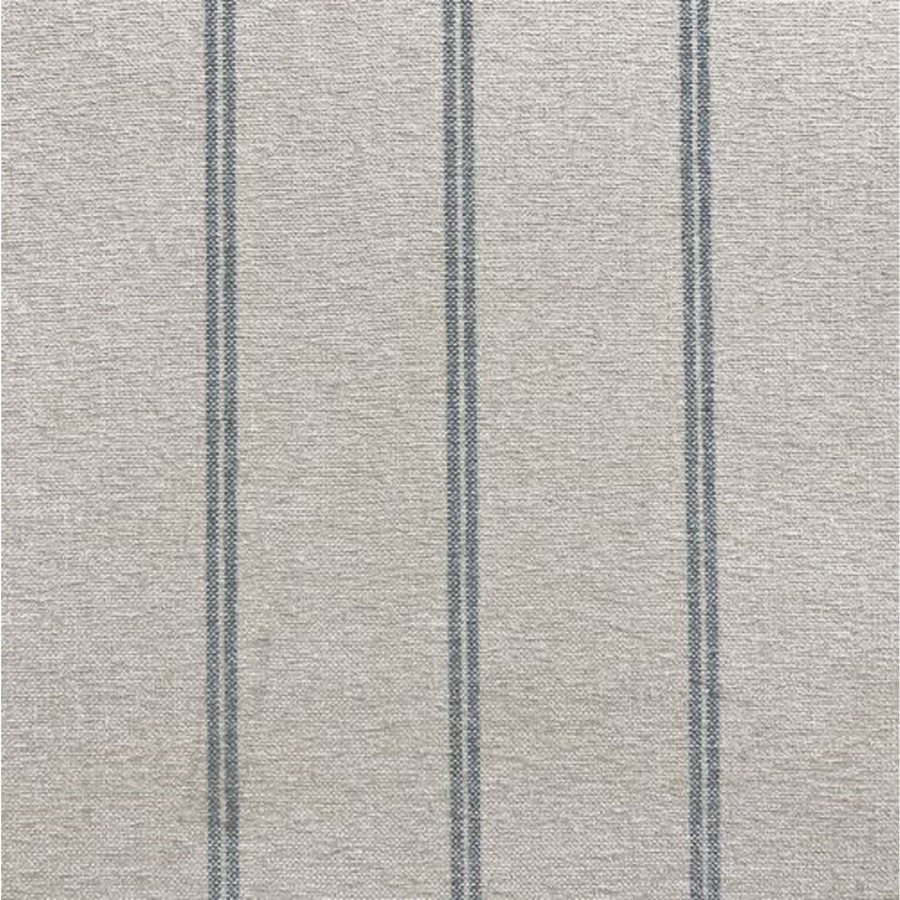 2 Seater Pull-Out Sofa Bed in Blue Stripe Chenille - Layton 