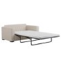 2 Seater Pull-Out Sofa Bed in Blue Stripe Chenille - Layton 
