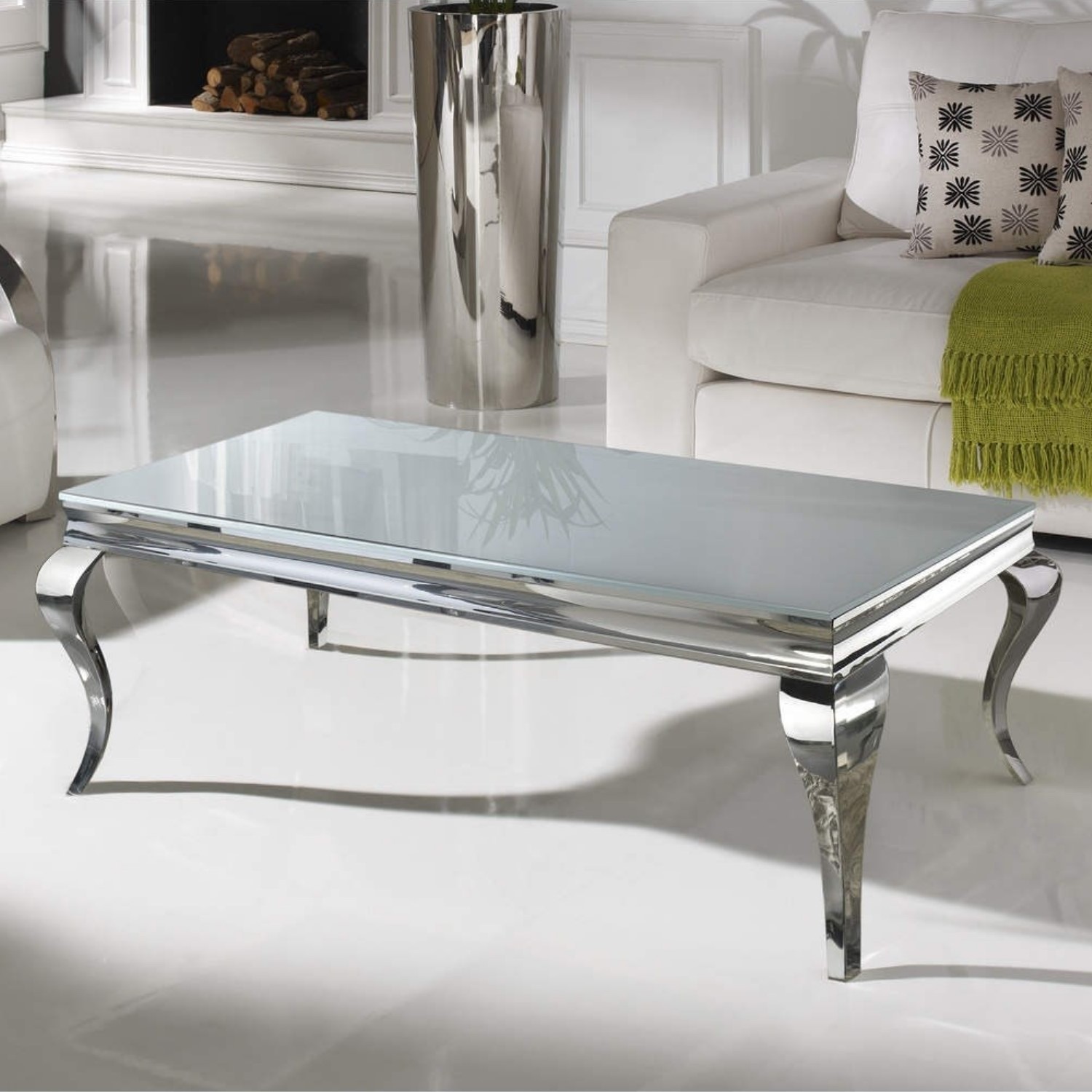 Vida Living Small Louis Coffee Table In White Furniture123