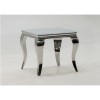 Louis Mirrored End Table in White - By Vida Living