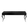 Louis Black Velvet Dining Bench 130cm - Vida Living