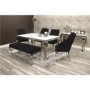 Louis Black Velvet Dining Bench 130cm - Vida Living