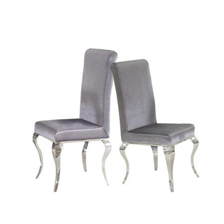 GRADE A2 - Wilkinson Furniture Pair of Louis Silver Dining Chairs 