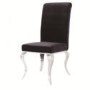 GRADE A1 - Louis Pair of Black Velvet Dining Chairs -Vida Living