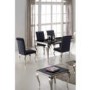 GRADE A1 - Louis Pair of Black Velvet Dining Chairs -Vida Living