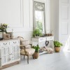 New Hampshire Distressed White 3 Drawer Console Table