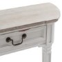 New Hampshire Distressed White Demilune Console Table
