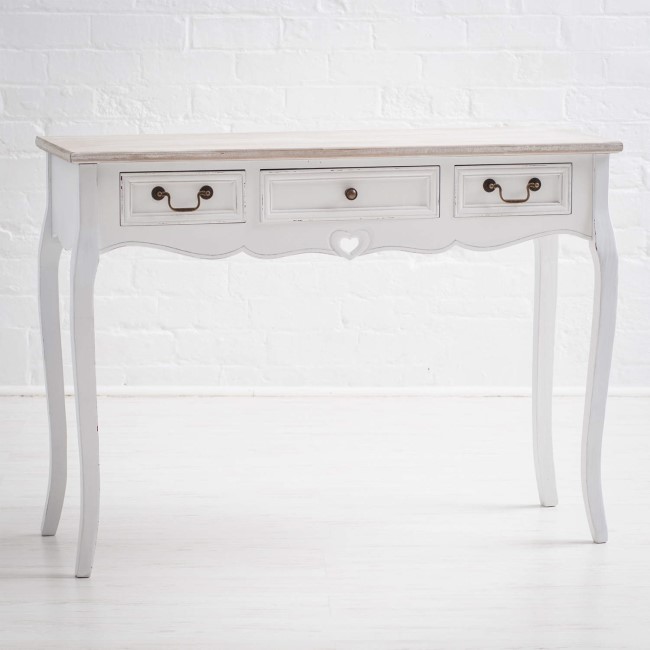 Vermont Shabby Chic 3 Drawer Console Table