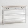 Vermont Shabby Chic 3 Drawer Shelved Console Table