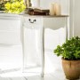 Vermont Shabby Chic Demilune Console Table