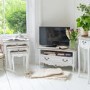 Vermont Shabby Chic Corner TV Cabinet