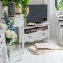 Vermont Shabby Chic Corner TV Cabinet