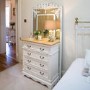 Sebago 2 Over 3 Chest Of Drawers Stone White and Cedar Wood Top