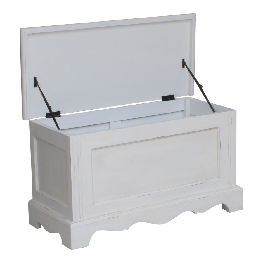 Sebago Blanket Box in Stone White