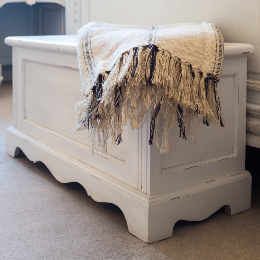 Sebago Blanket Box in Stone White