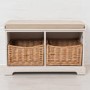 Newport 2 Basket Storage Bench & Cushion