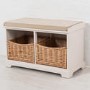 Newport 2 Basket Storage Bench & Cushion