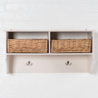 GRADE A2 - Newport 2 Basket Storage Shelf Rack