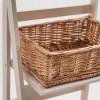 Maine Furniture Newport Ladder Shelf with Wicker Baskets