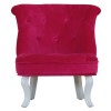 Kidsaw Childrens Mini Cabrio Chair - Pink Velvet
